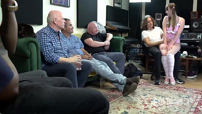 bi-racial age gap gangbang with multiple splooge pies - Preview