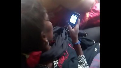 Tamil wild lady liked grouping and  dicking by big fuck-stick in bus