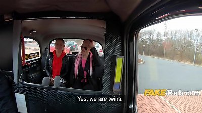 Tricking Identical Twins Into A three way In My cab