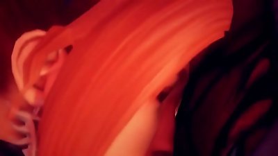 Monsters use a babe until she covered in devil goo