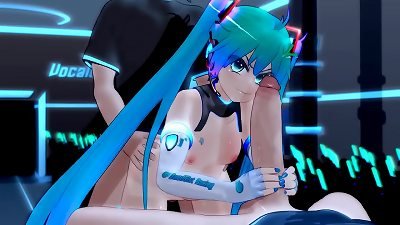 eating 2 fans at the public display