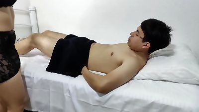 my first job as a masseuse; I ended up with the milk inside.... ??