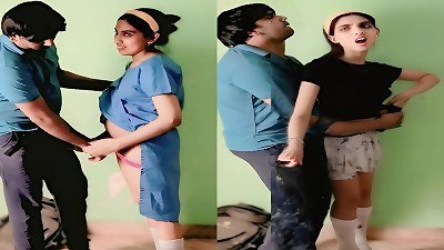 youthfull Indian college girls hump in Uniform Caught in Classroom