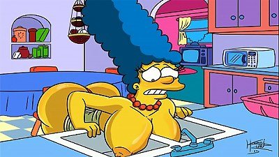 The Simpsons hentai - Marge wonderful (GIF)