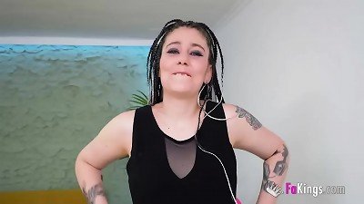 She wants ANAL, but needs a butthole-breaker! Chloe funny and her hardcore fantasies