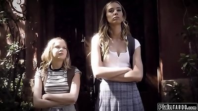 PlainTaboo.com - two teenage rivals blow n drill the schoolteacher