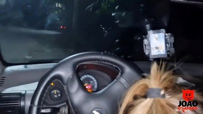 sex In A Car On A Street At Night With People Passing By - Thai Camargo (Full on RED)