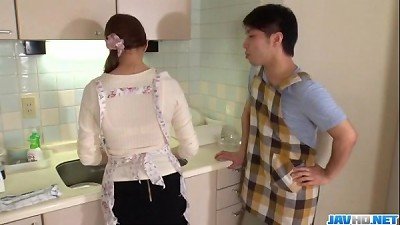 wife Rina Koda gets busy with 3 hungry pricks