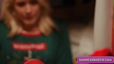 wild naughty lesbian teens Elexis Monroe, Brandi love slurp vag on Christmas eve