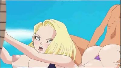Android Quest for the nutsack - Dragon Ball Part 2 - horny bikini Android