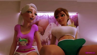 teenager Dickgirl Loses Her chastity / 3d erotic FUTA toon hump (ENG Voices)