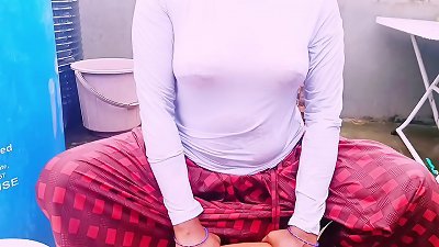 sexy mounds Maid's daughter-in-law with house owner hard-core pulverizing telugu sloppy talks.