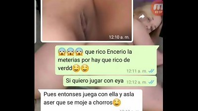 Valeria la amiga de mi mujer es muy caliente y quiere grabar y subir videos con migo me sorprendi&oacute; con esta conversaci&oacute;n