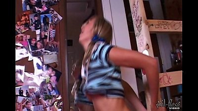 Kasia Blue and white college girl