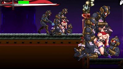 Scrider Asuka | Stage 1 | Ninja woman confronts soldiers but gets caught and poked on her huge firm arse to get fat jizz shot | anime porn Game Gameplay P1