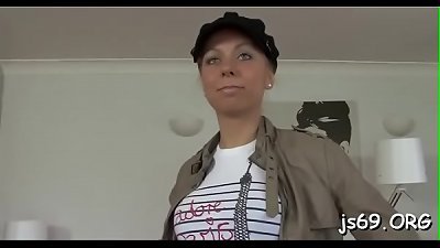 older guy gets favourable as firm figure stunners ride him like professionls