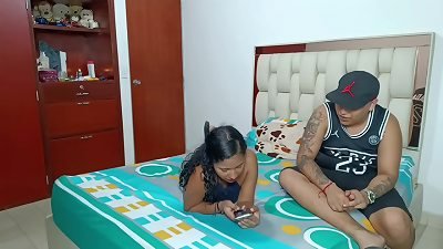 INDIA MORENA asks her stepbrother for a massage and he agrees to rub her yummy butt-cheeks - Angelisex19