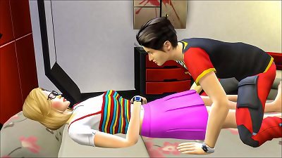 asian step-brother fucks his sis after she dumps into her apartment while she relieves - red-hot ash-blonde teenage