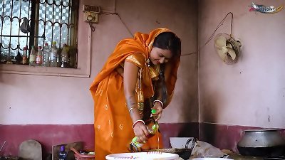 MALLU BIHARI BHABHI hard-core nail WITH 2 LOCAL DEBAR IN OUTDOOR KITCHEN WHEN HER hubby WAS NOT AT HOME utter flick ( 3 way )
