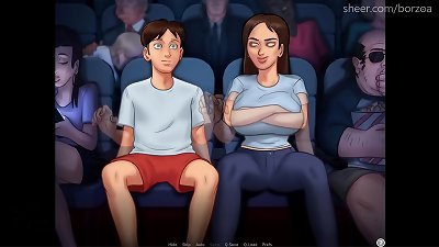 Stepsister:"Make me spunk in cinema now"